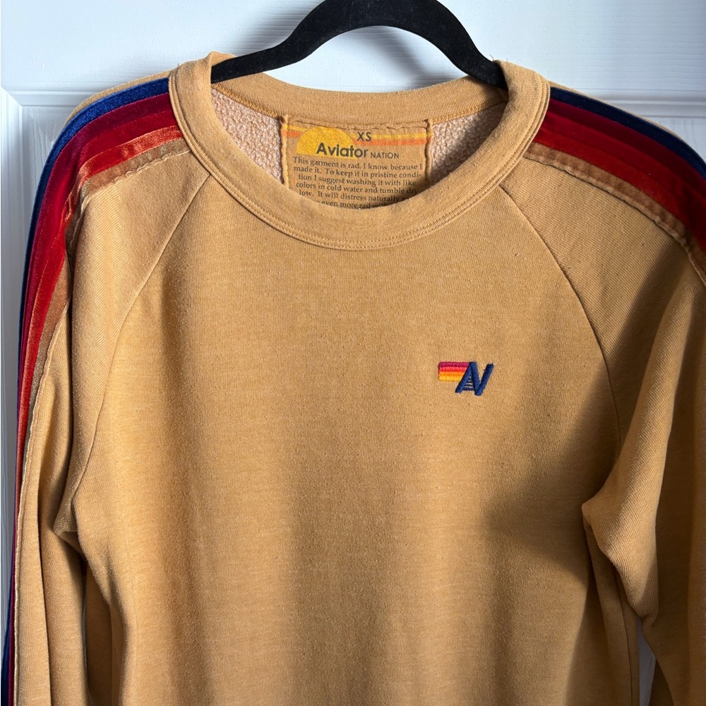 🌈 Rare Aviator Nation Classic w/ Velvet Stripes - Picture 5 of 8